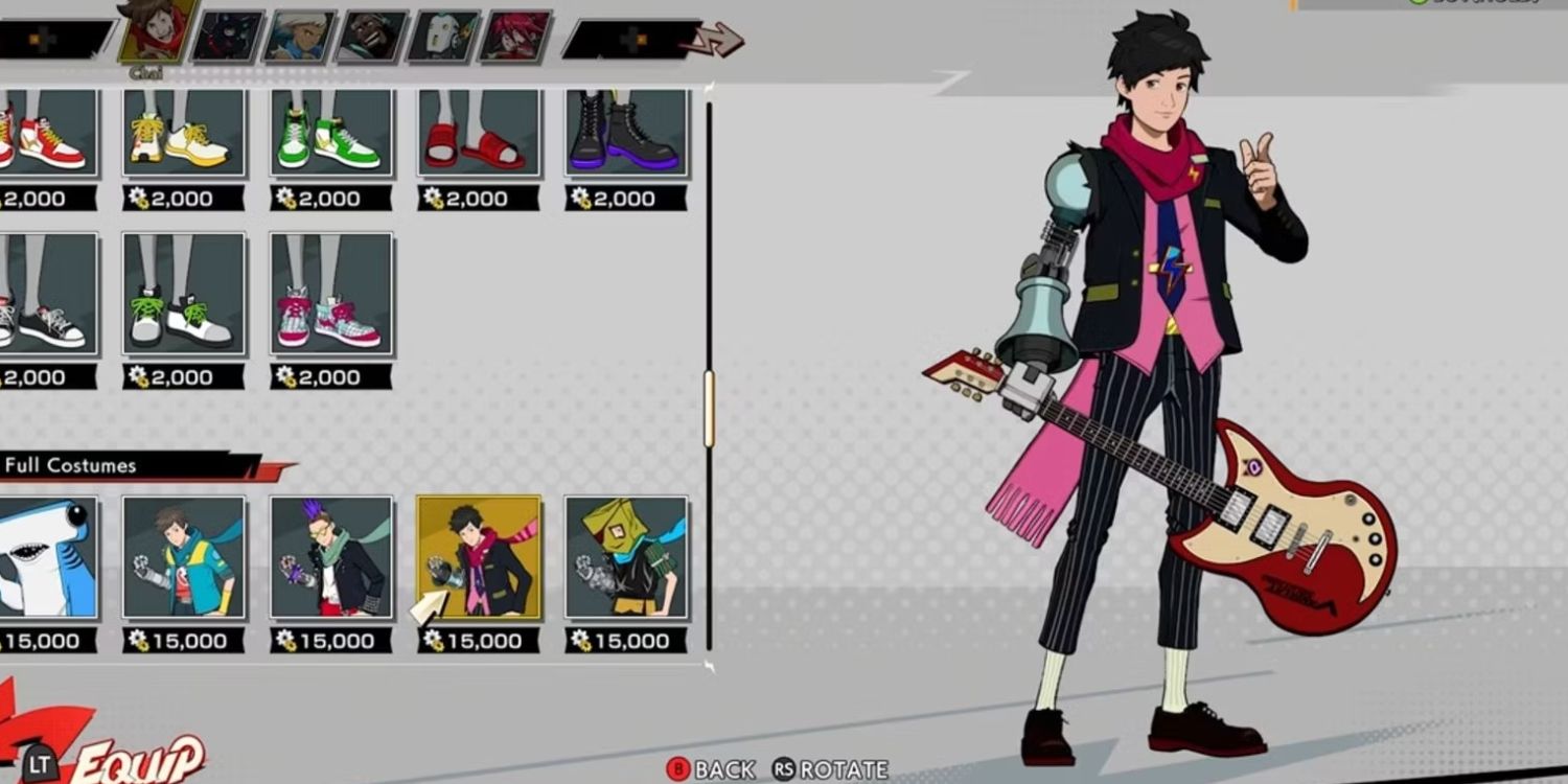 Dapper Chai outfit in Hi-fi Rush