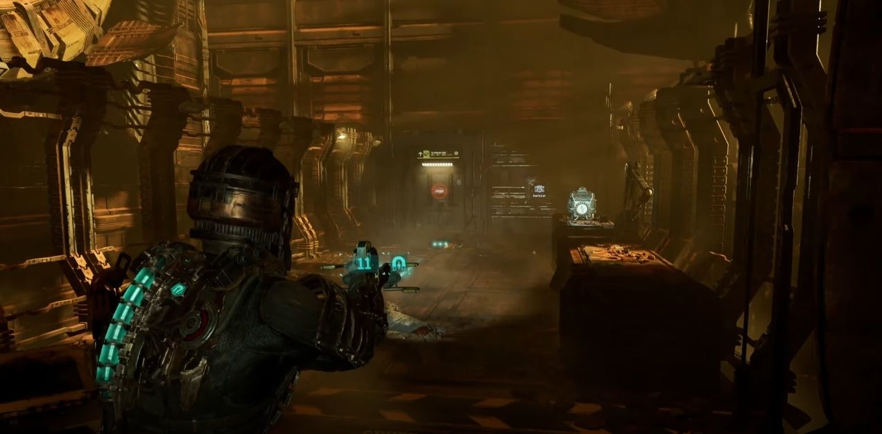 Dead Space 064 Mining Room Dimly Lit