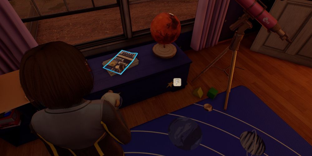 Hidden comic book in the prologue