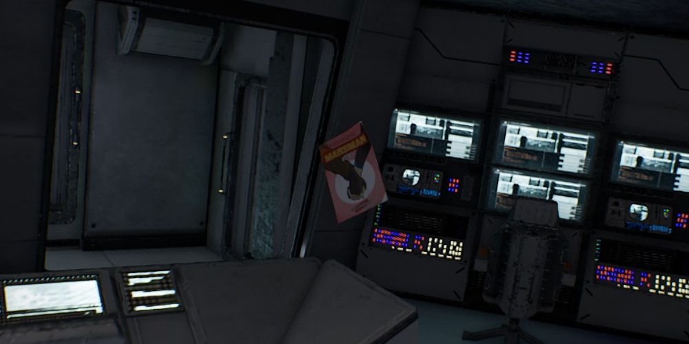 the final issue of MarsMan on the bridge of ARK Vita