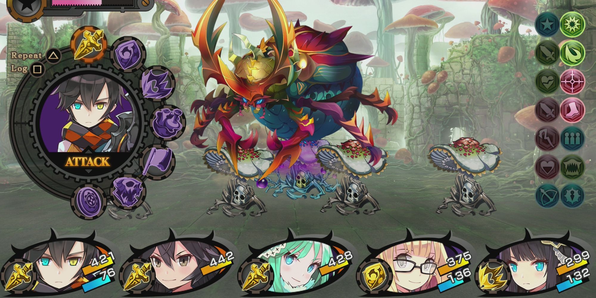 demon gaze attacking bug creature