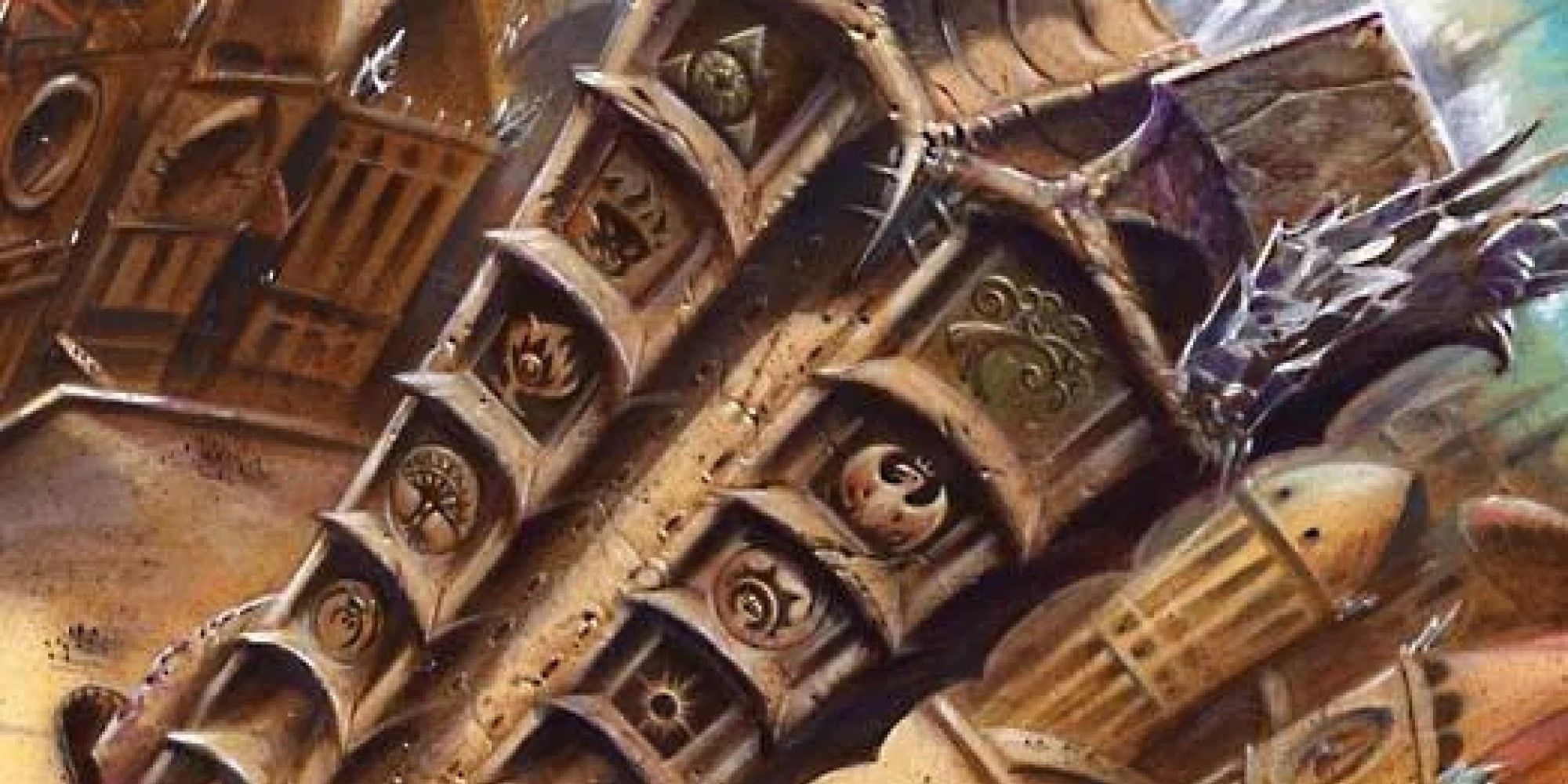 Artwork from a card from the expansion Dissension in Magic: The Gathering.