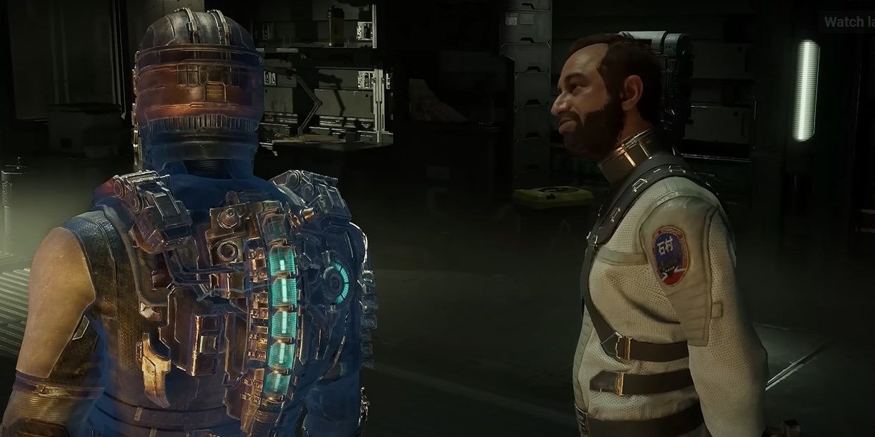 Dr Mercer talking to Isaac in the Dead Space remake-1