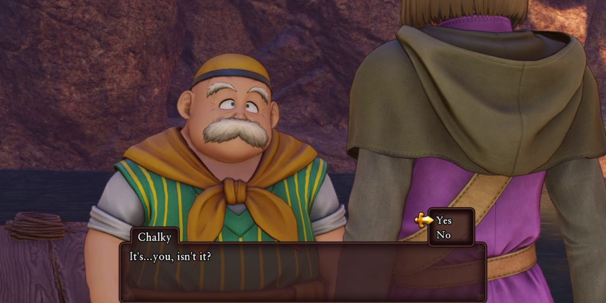 Dragon Quest Eleven Chalky speaks to the Hero