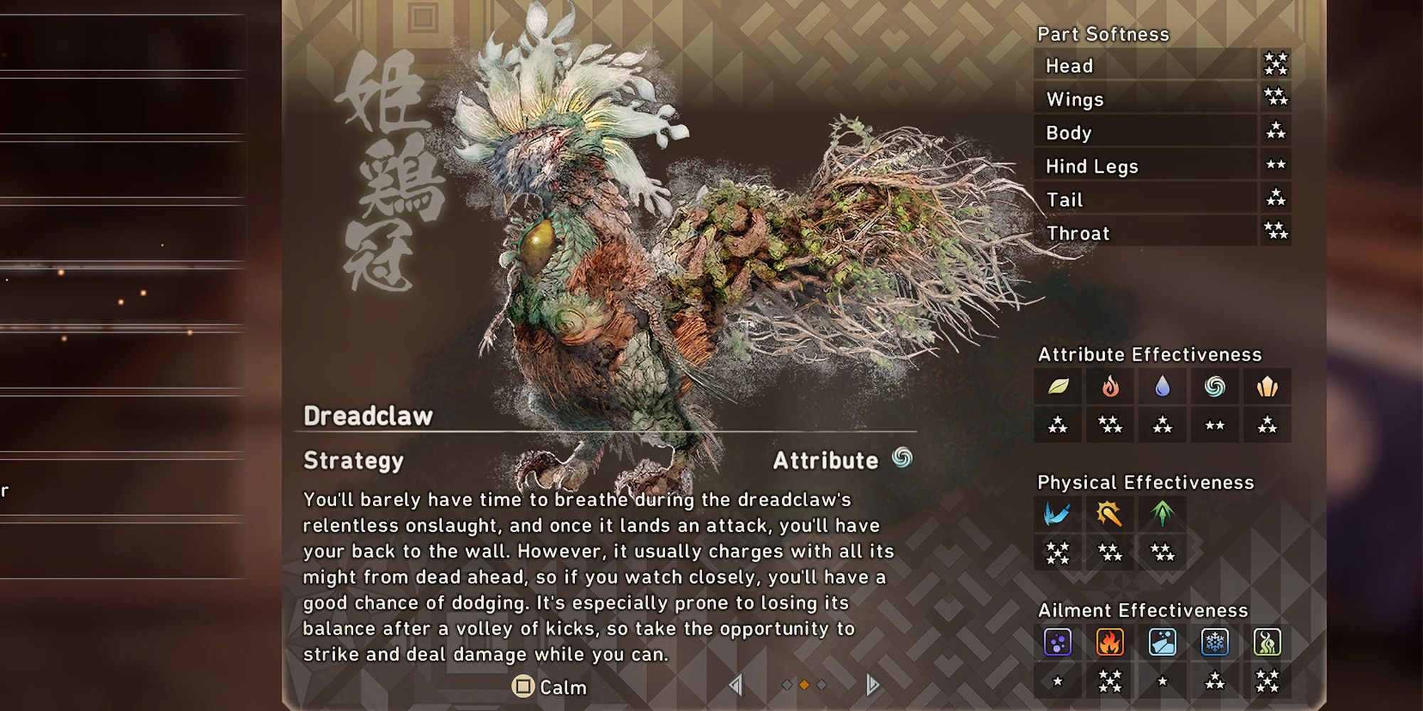 dreadclaw ecology page