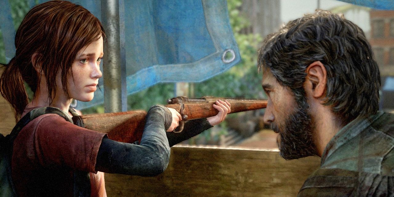 Ellie talking to Joel in The Last Of Us