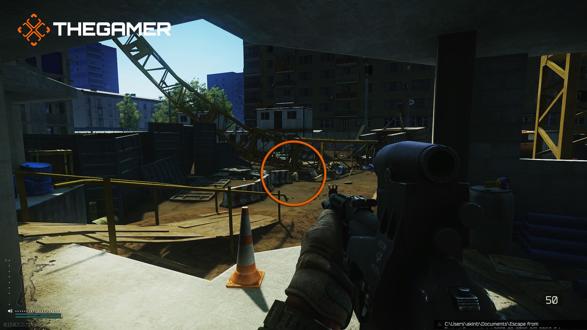 Escape From Tarkov Collapsed Crane Extraction Close Shot