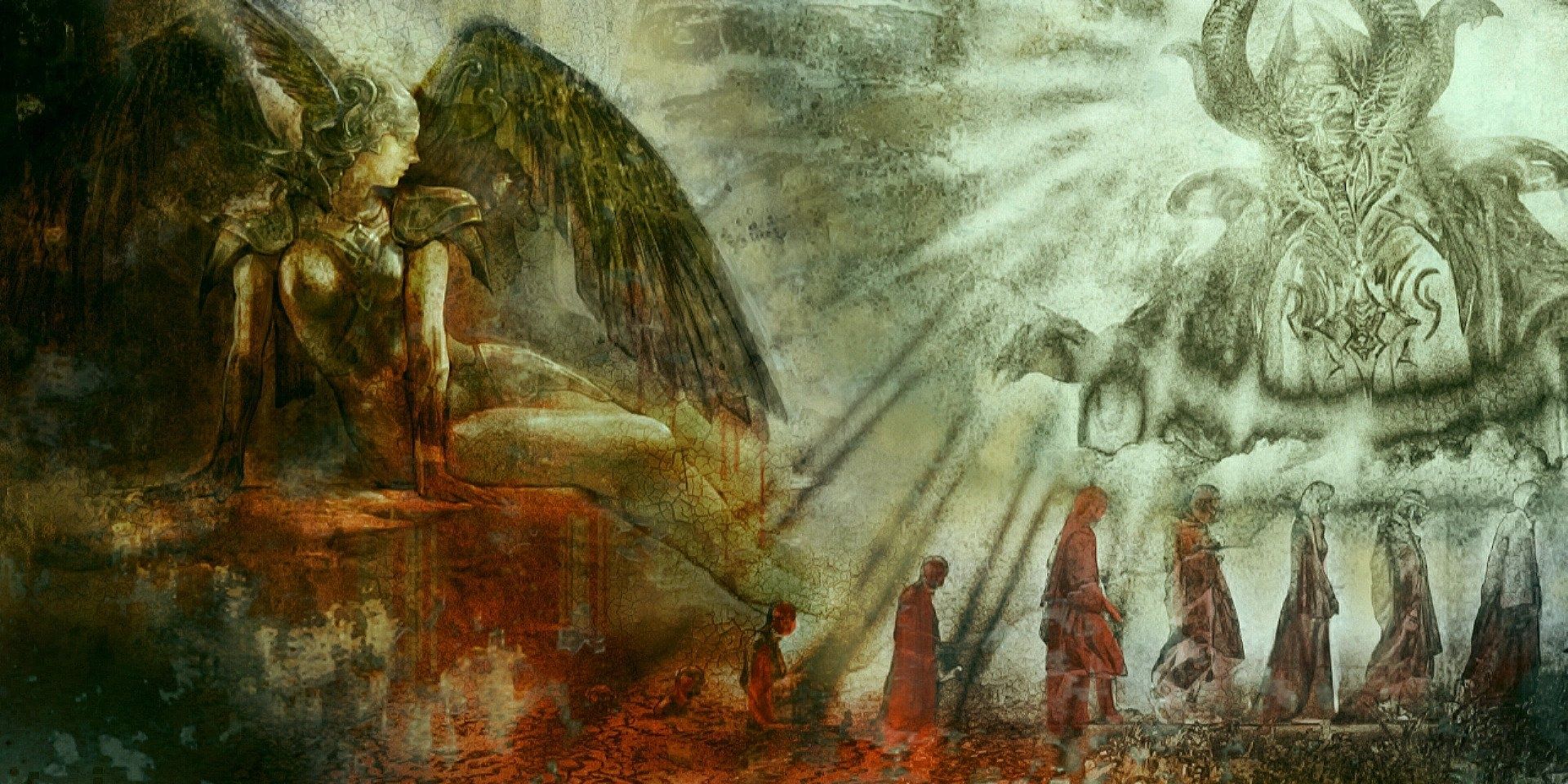 Final fantasy 13 Mural of Etro and the creation of Humans