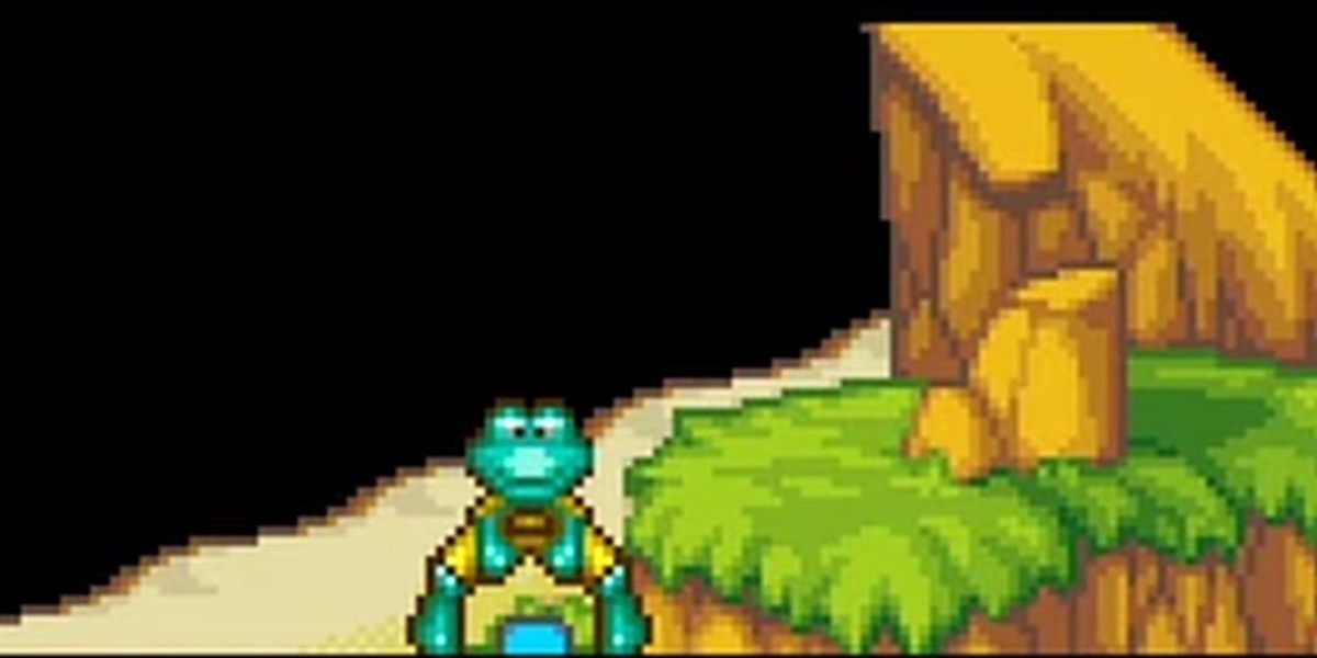 frogger's adventures temple of the frog Frogger on an island exploring