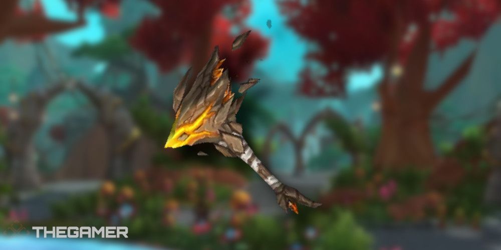 Frostbreath Thumper over blurred image of dragon isles