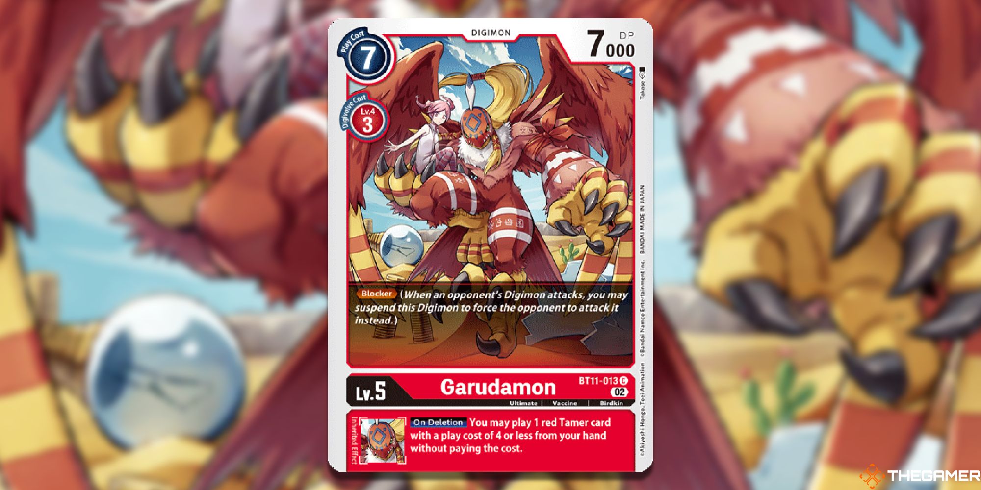 garudamon full card bt11 dimensional phase digimon card game