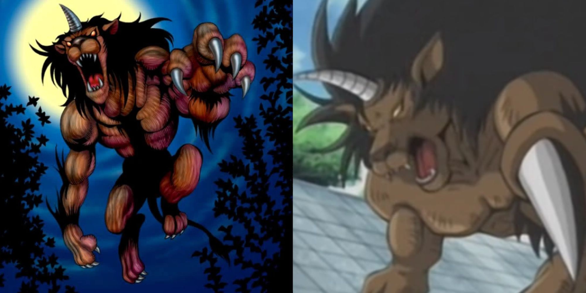 gazelle the king of mythical beasts card and anime art from original series