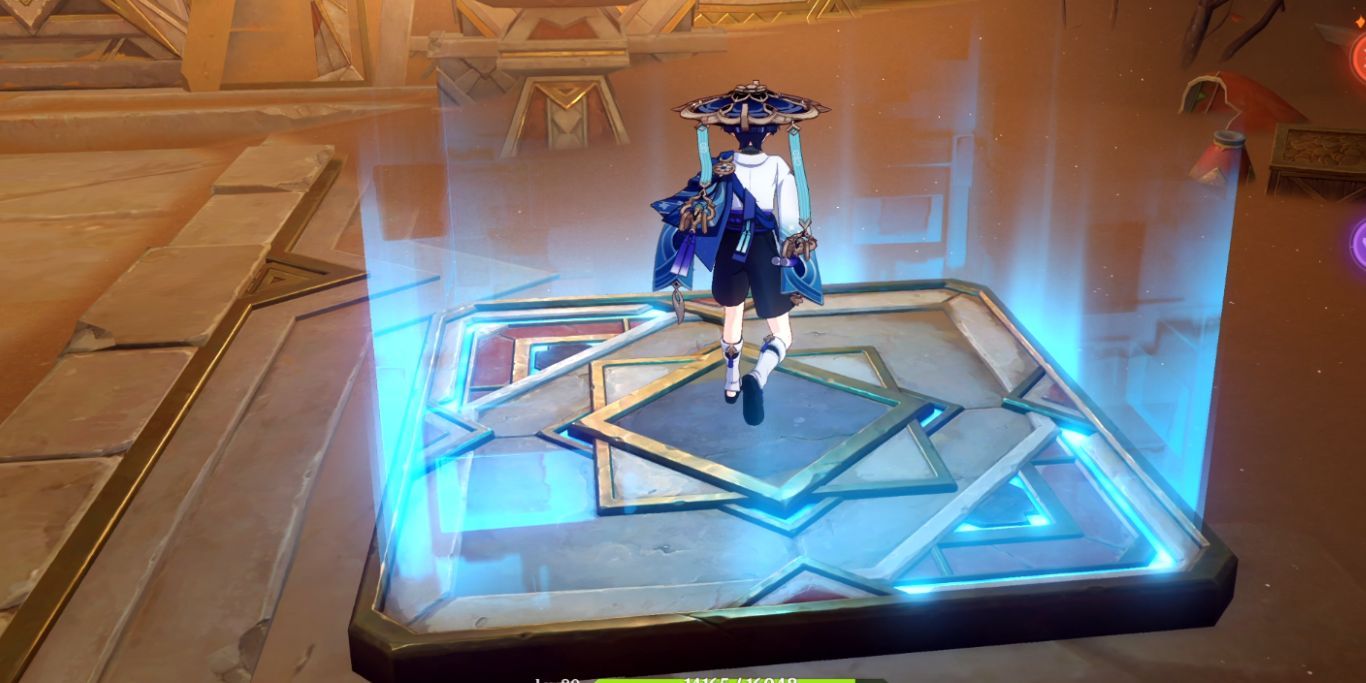Genshin Impact Blue Tile In The Ground
