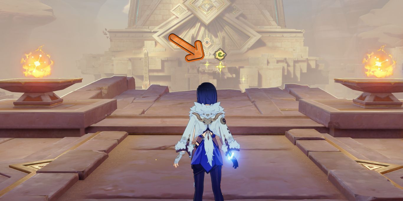 Genshin Impact Marking Khaj-Nisut With Arrow