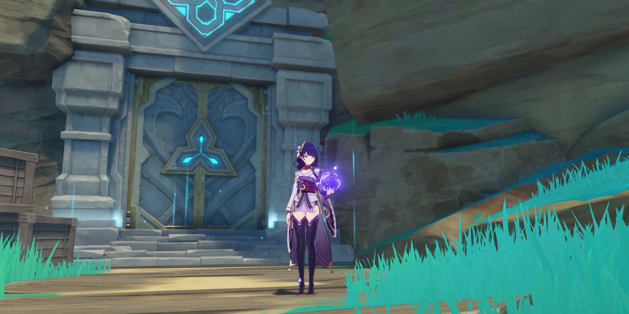 An image of a Genshin Impact Resin Domain, where players can farm for artifacts