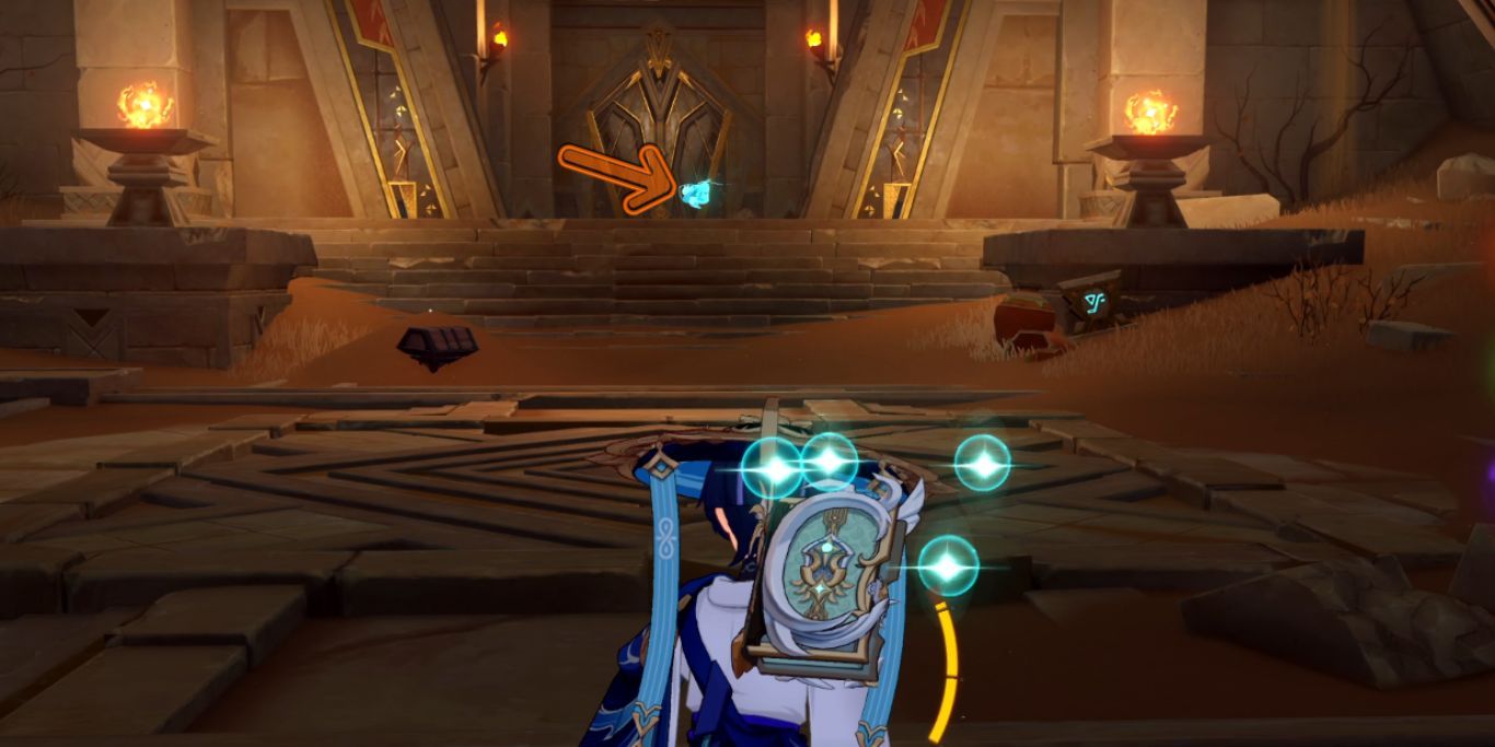 Genshin Impact Room With Seelie At The End