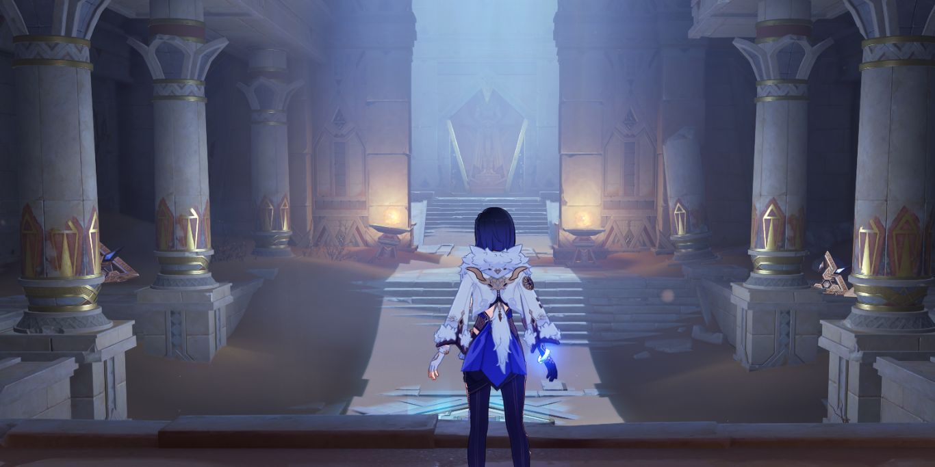Genshin Impact Yelan In Khemenu Temple