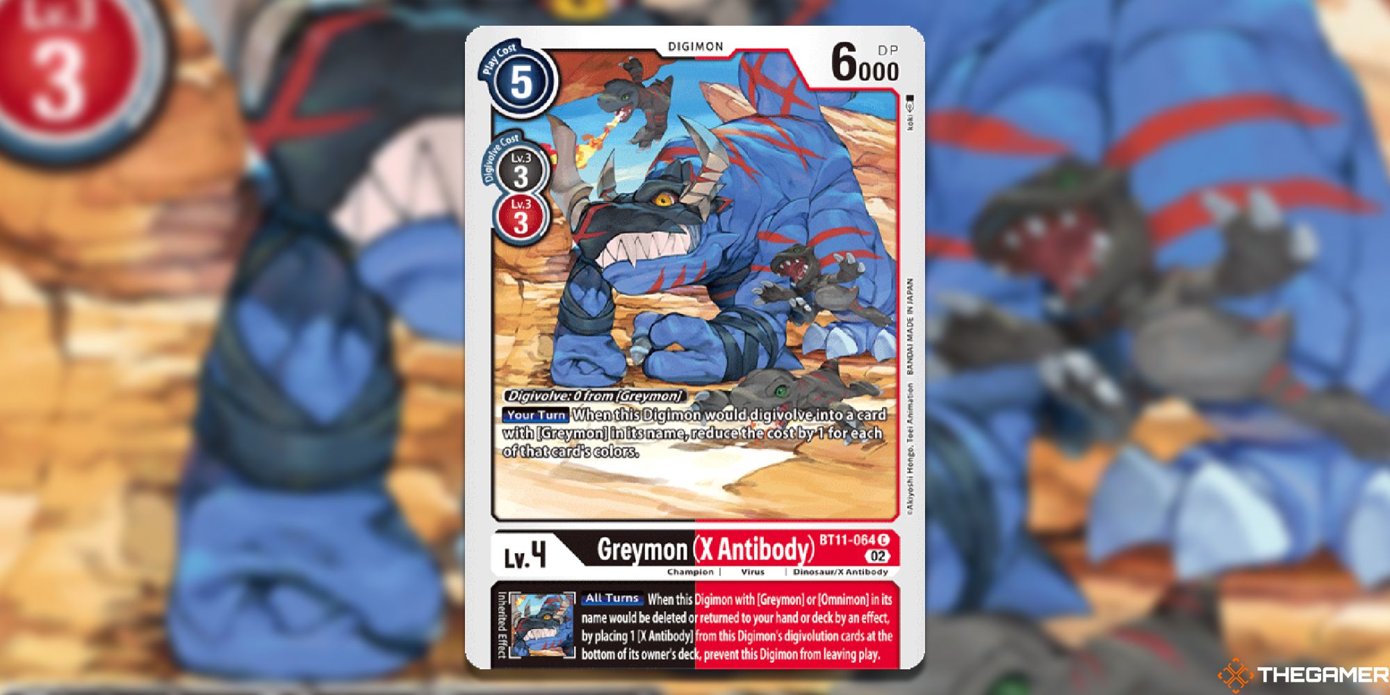 greymon (x antibody) full card bt11 dimensional phase digimon card game-1