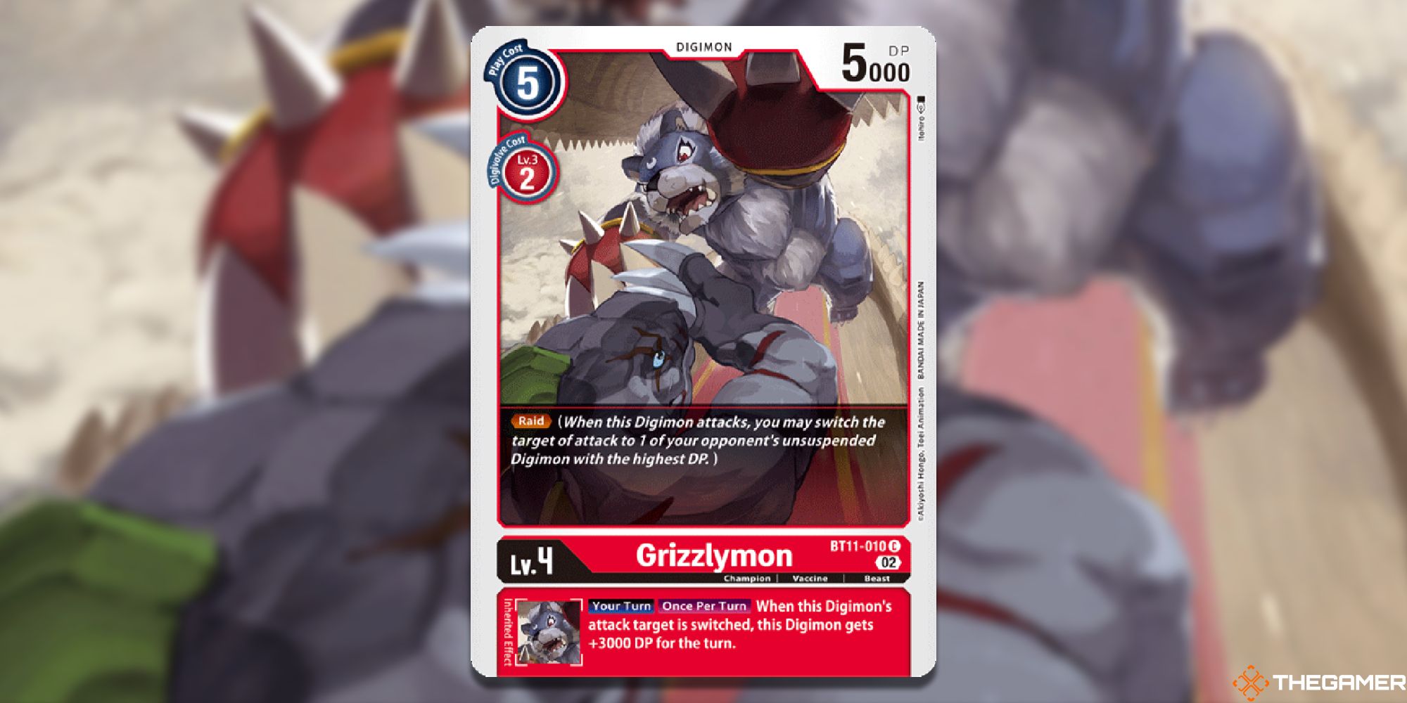 grizzlymon full card bt11 dimensional phase digimon card game