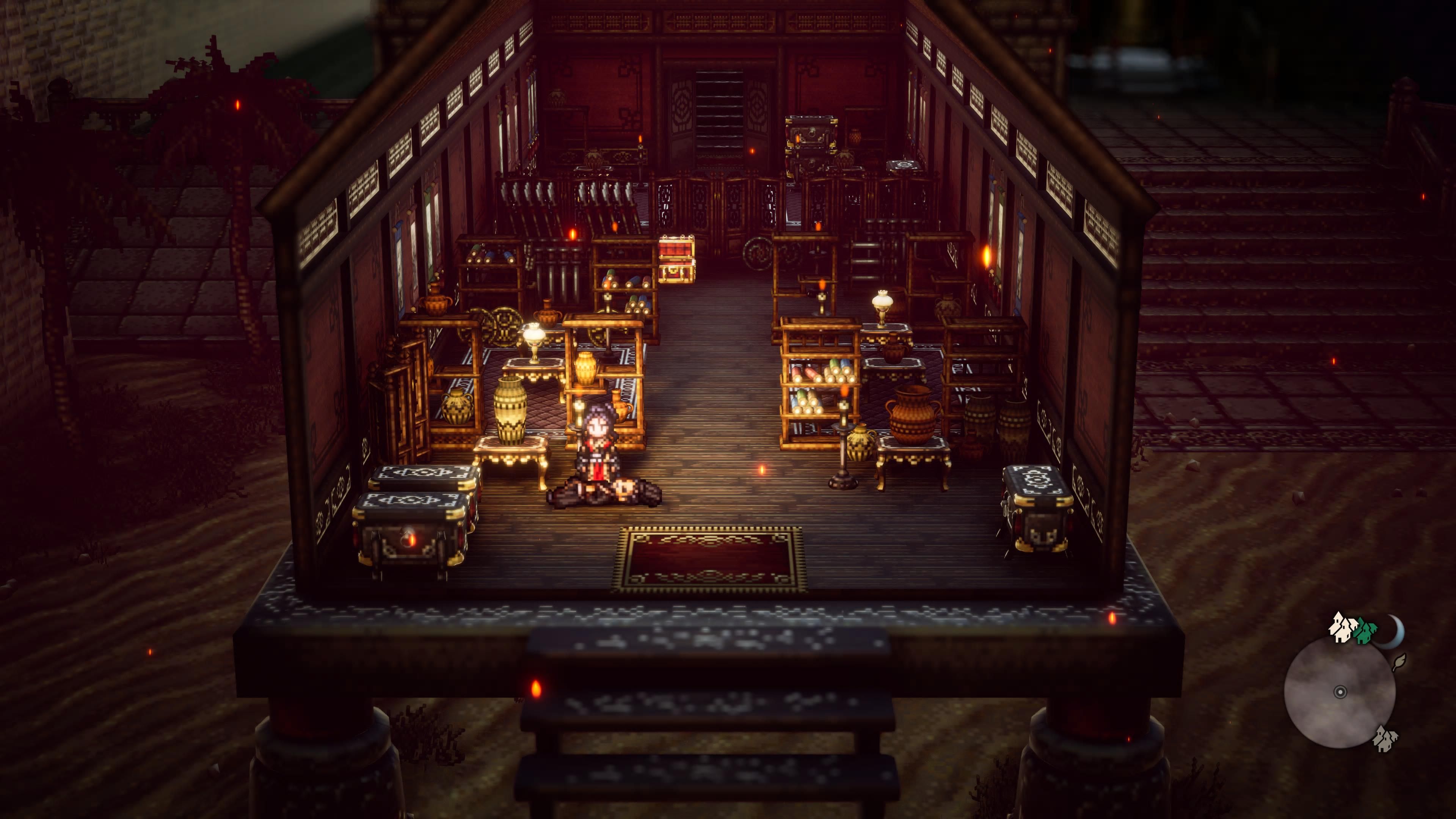 Hikari Octopath Traveler 2 Merchant Bribed in Castle Town