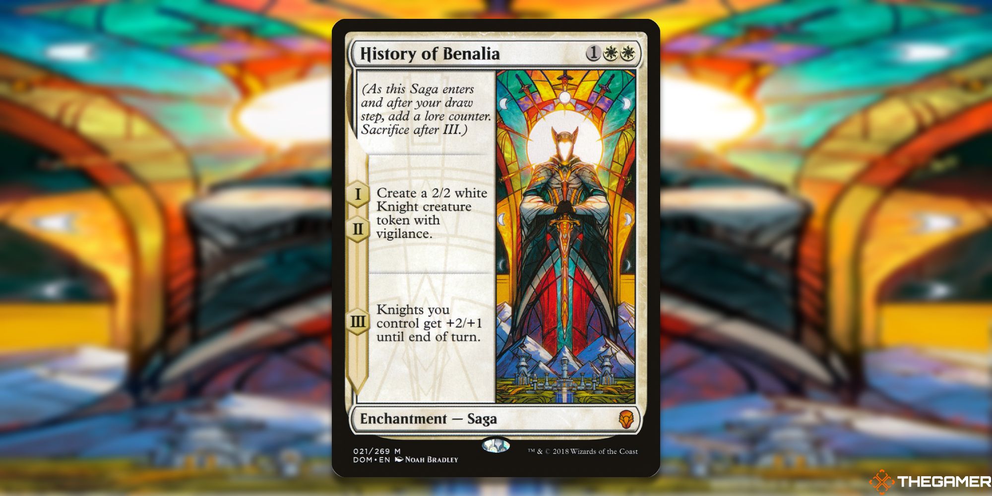 Image of the History of Benalia card in Magic: The Gathering, with art by Noah Bradley
