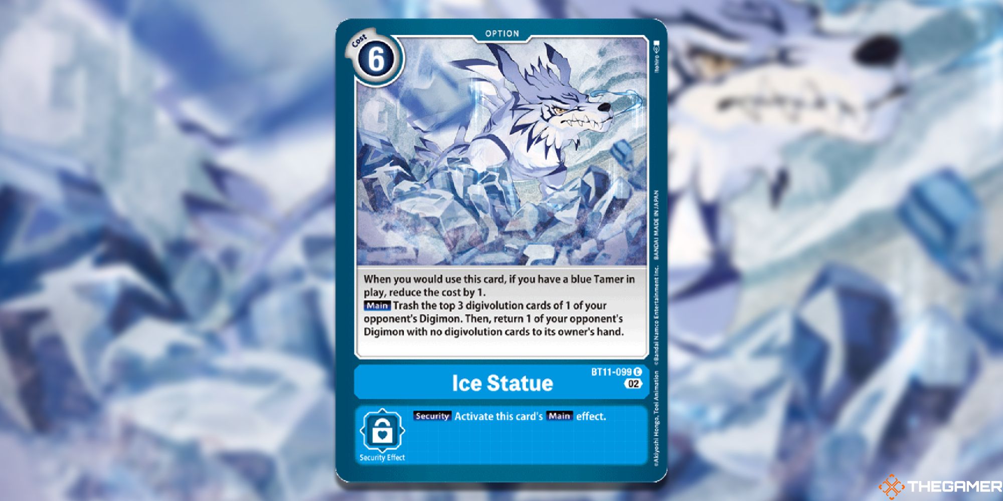 ice statue full card bt11 dimensional phase digimon card game