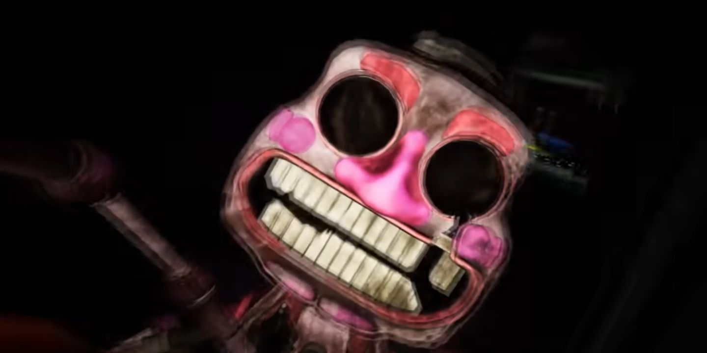 A jump scare death animation - Five Nights at Freddy's: Security Breach