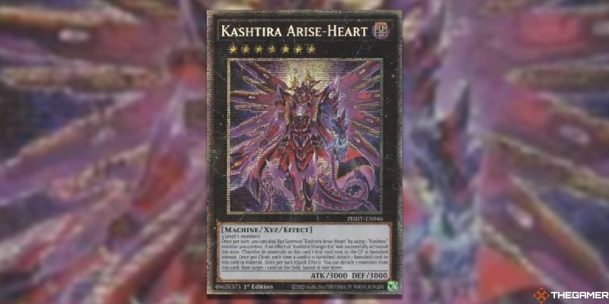 Kashtira Arise-Heart With Gold Borders And Bold Foil Pattern
