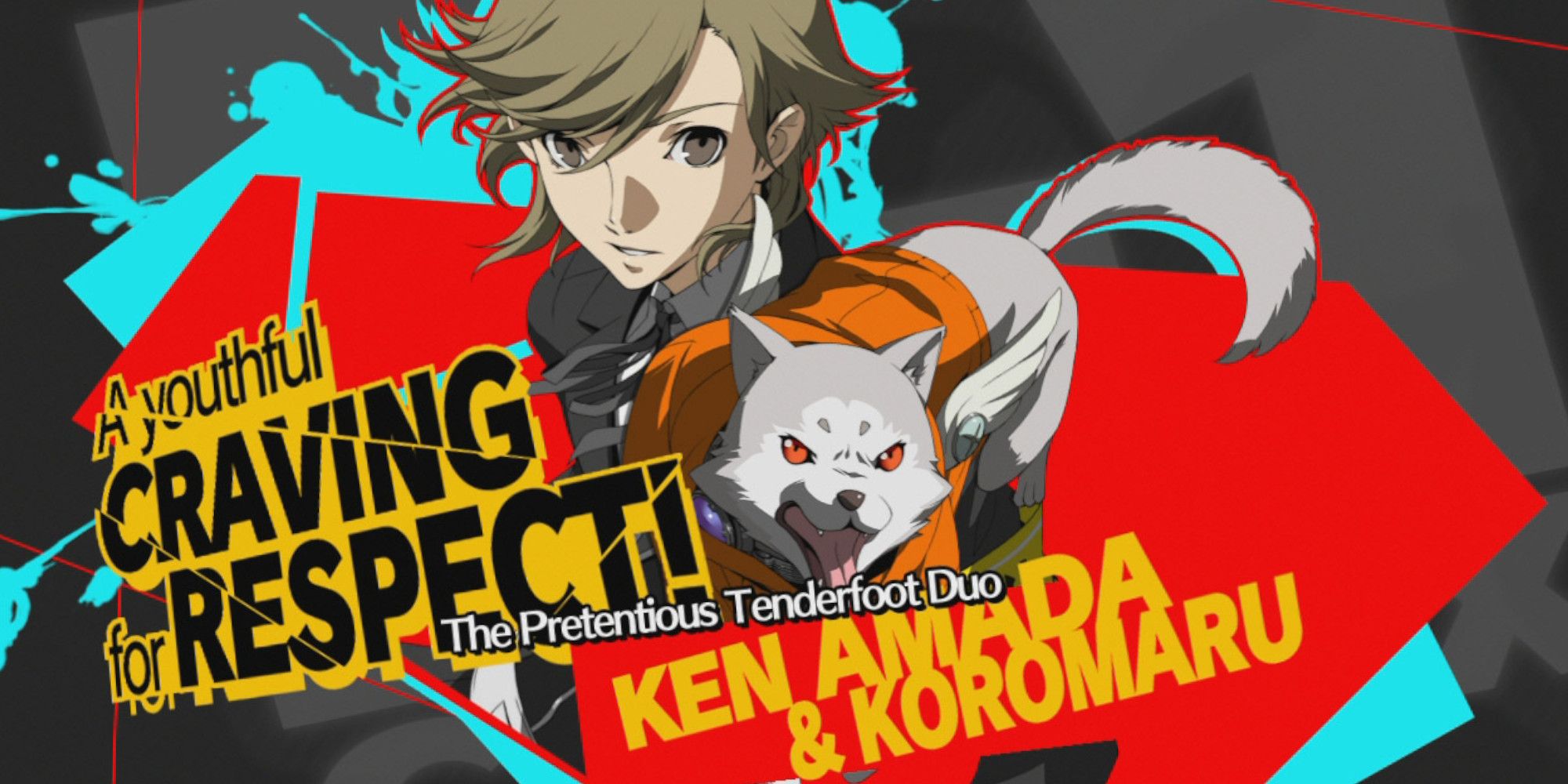 Ken and Koromaru from Persona 4 Arena Ultimax