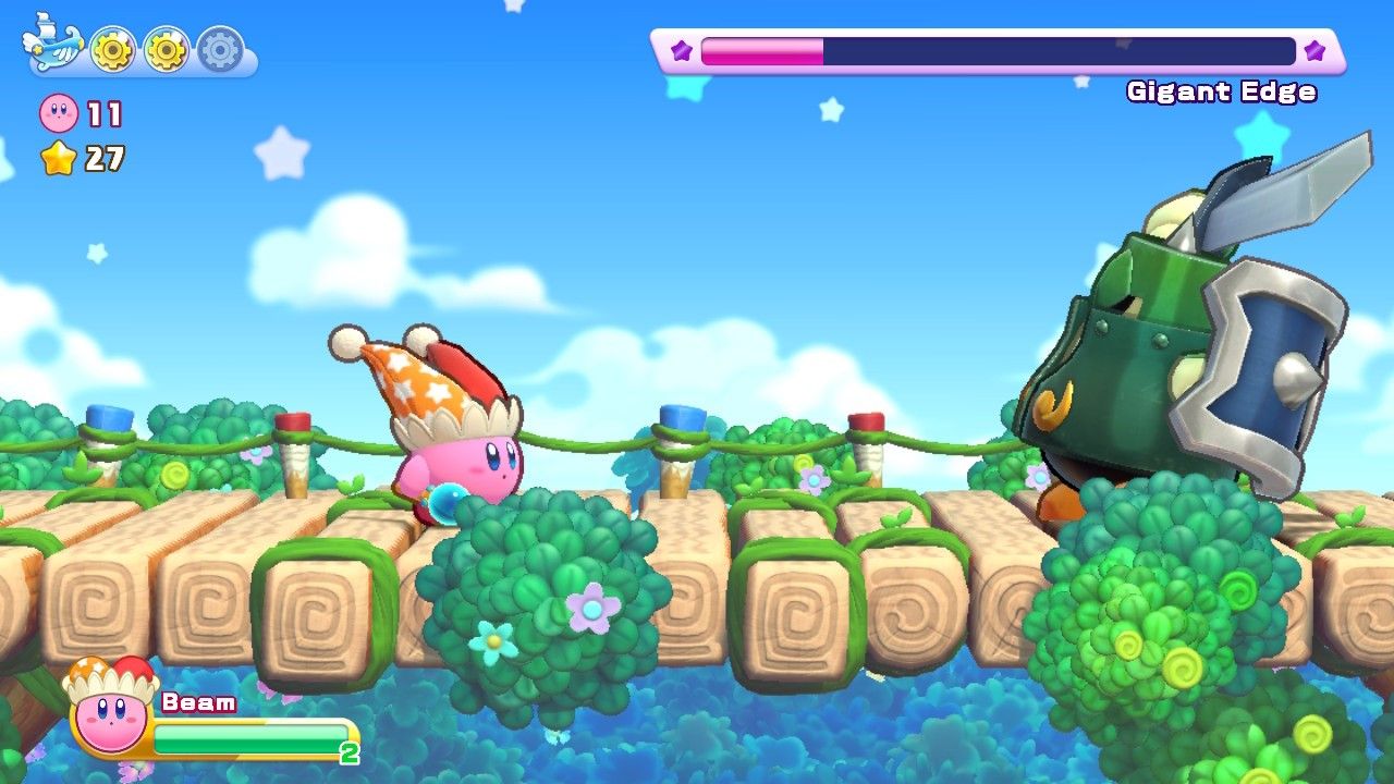 Kirby Fights Gigant Edge