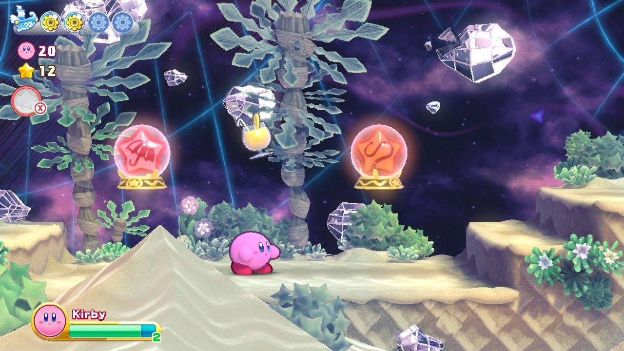 Kirby Raisin Ruins Stage Two Kirby Chooses Between Two Copy Abilities