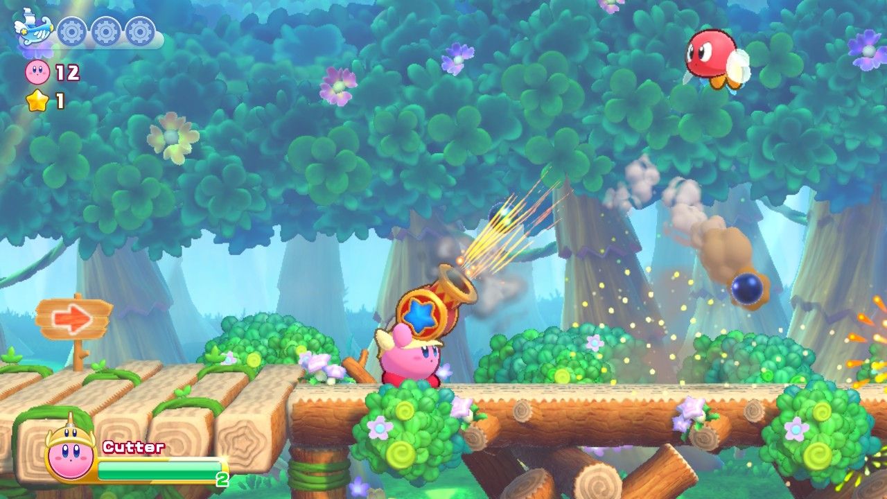 Kirby Uses Cannonballs