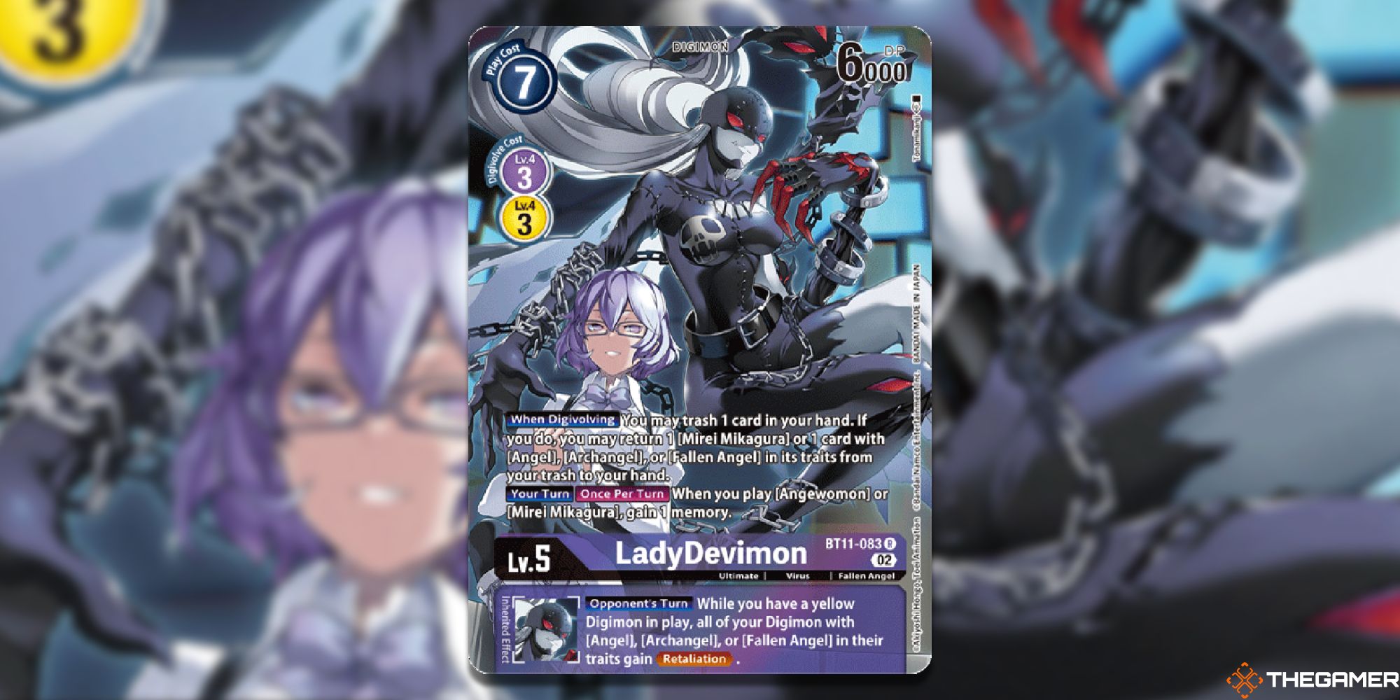 ladydevimon alt art full card bt11 dimensional phase digimon card game