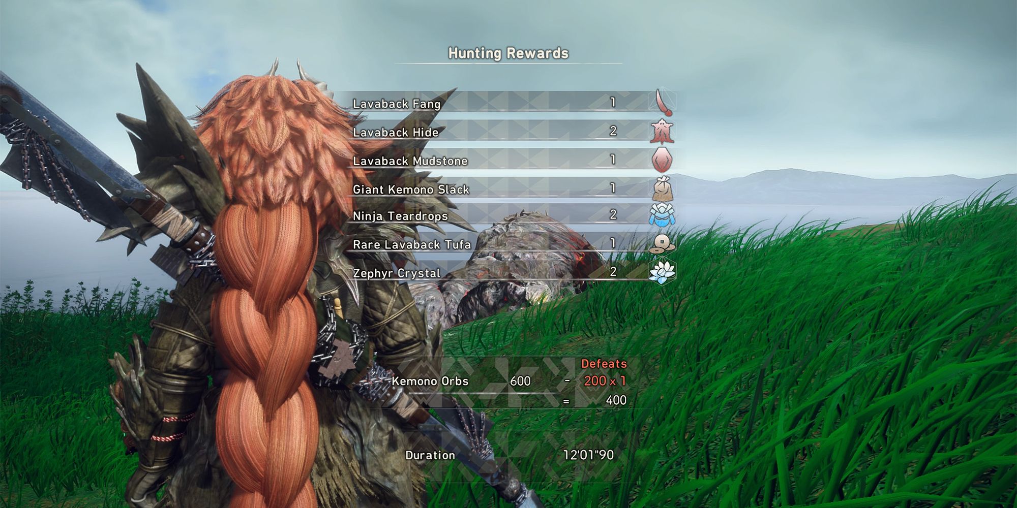 lavaback hunting reward materials