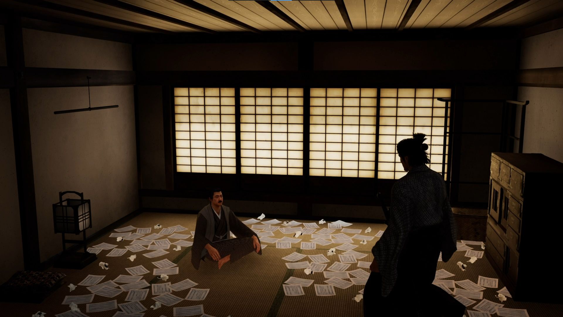 Like A Dragon Ishin, Beginner Tips, Ryoma checking on his writer friend Natsumi