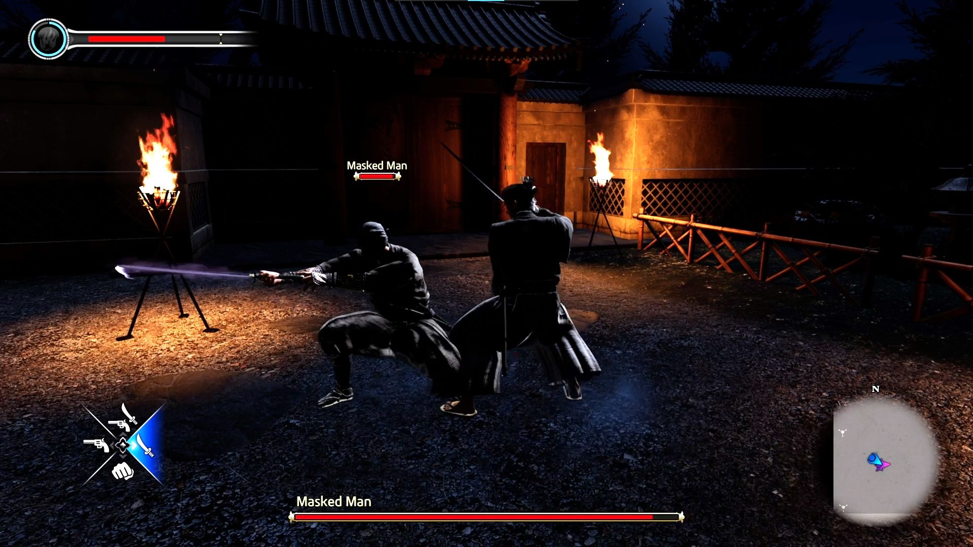 Like A Dragon Ishin, Chapter 1, An Example of the Ninja's thrusting attack