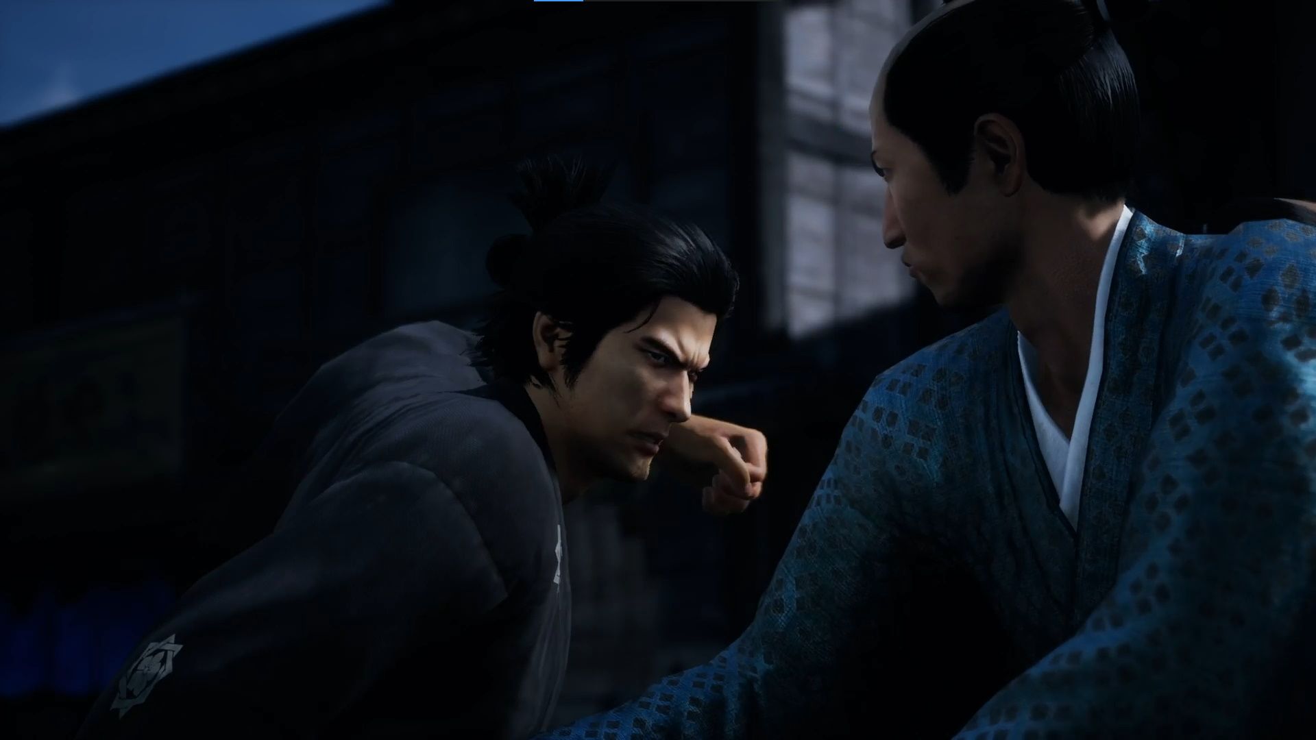 Like A Dragon Ishin, Chapter 1, Ryoma punches a Tosa jerk right in the face