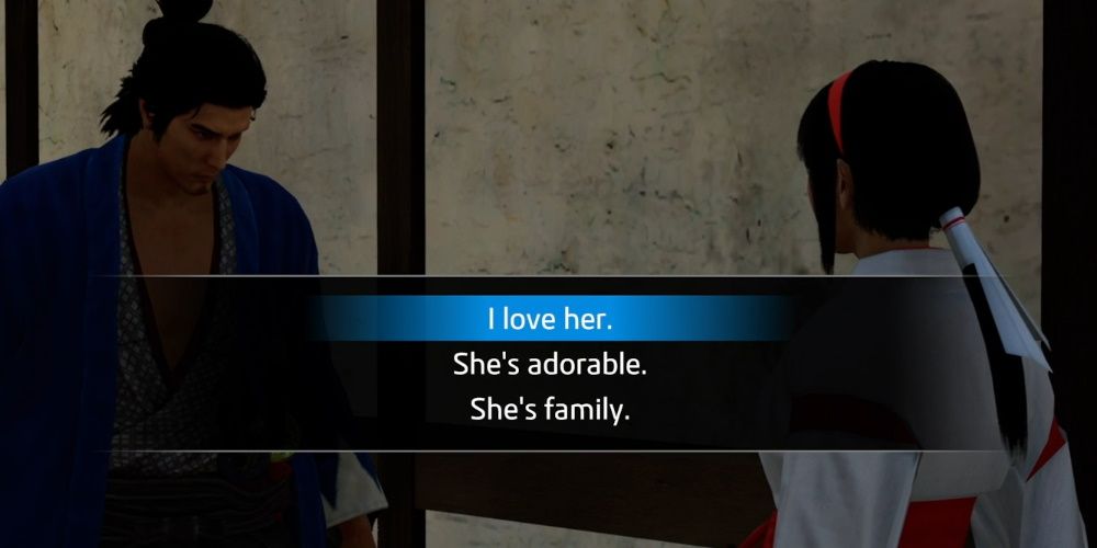 Like A Dragon Ishin, Interacting with Akari