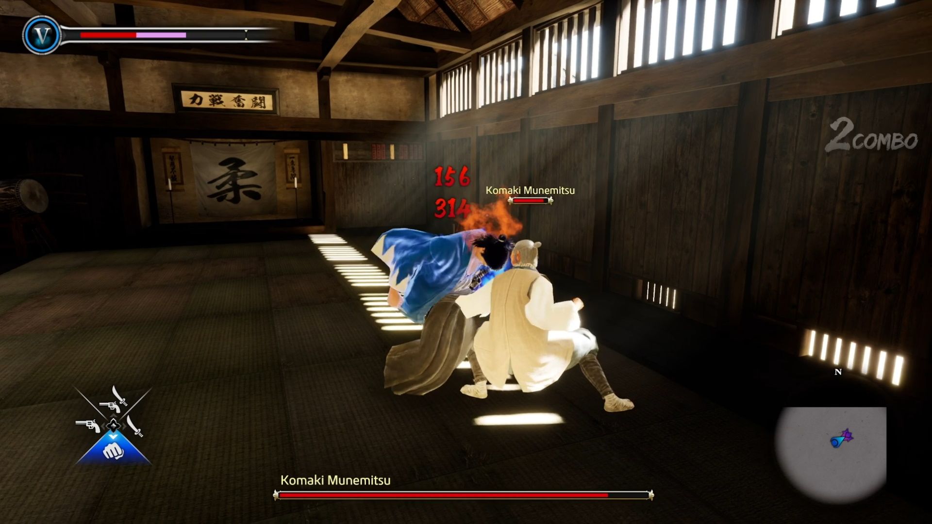 Like A Dragon Ishin, Komaki melting your healthbar with heavy attacks