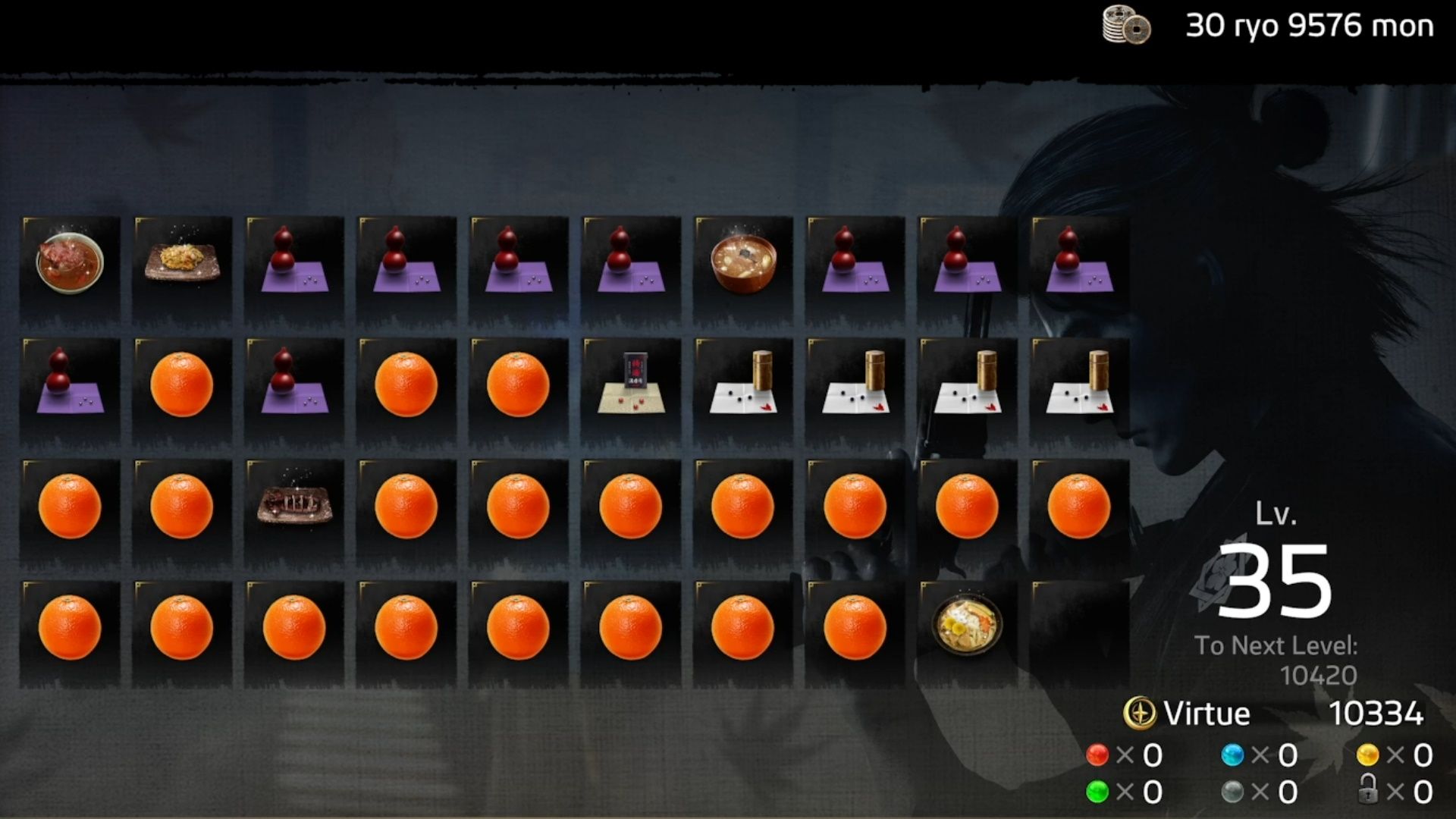 Like A Dragon Ishin, Ryoma has too many oranges in his pockets