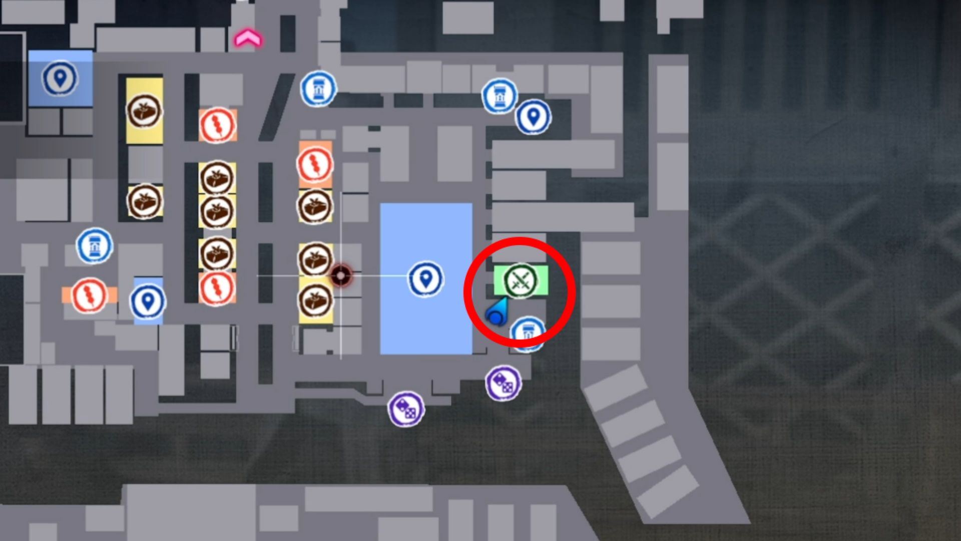 Like A Dragon Ishin, The location of Komaki's Dojo on the map