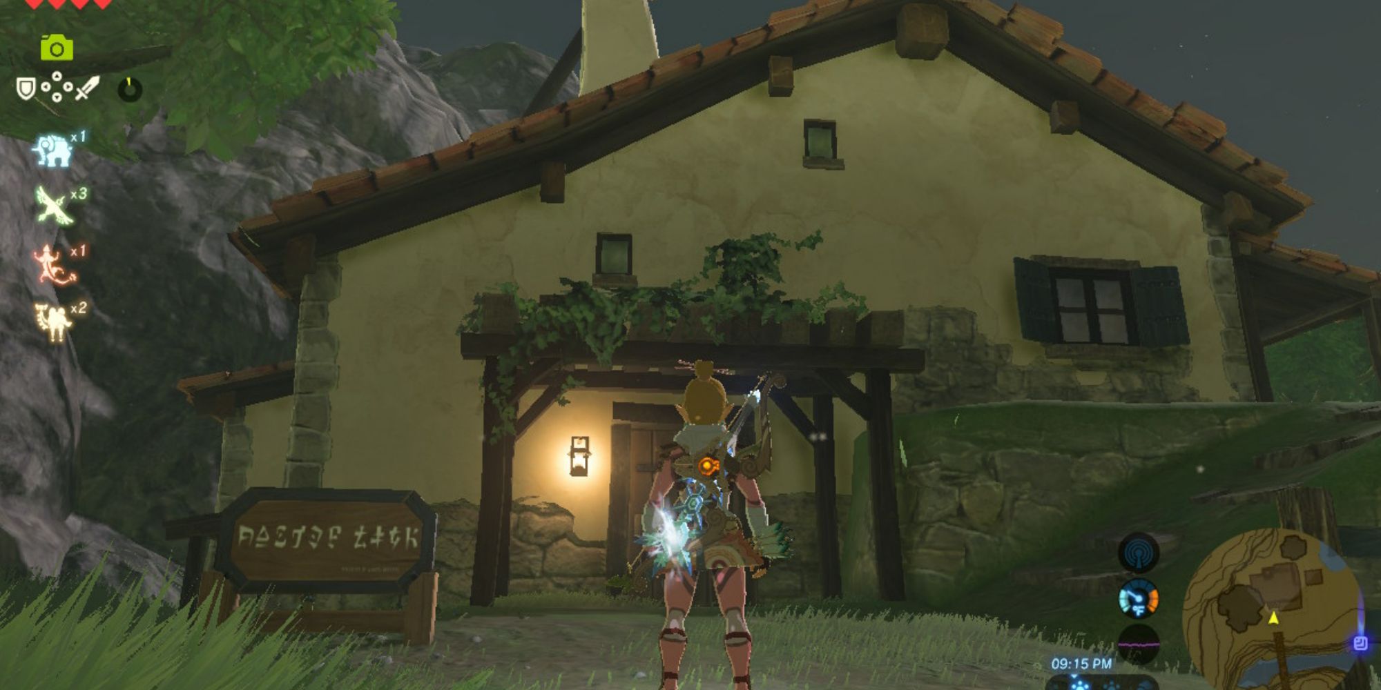 Link's Home featuring Link from The Legend of Zelda: Breath of the Wild