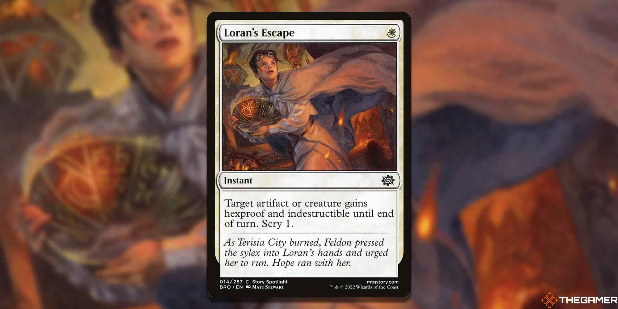 Image of the MTG Loran's Escape card with art by Matt Stewart