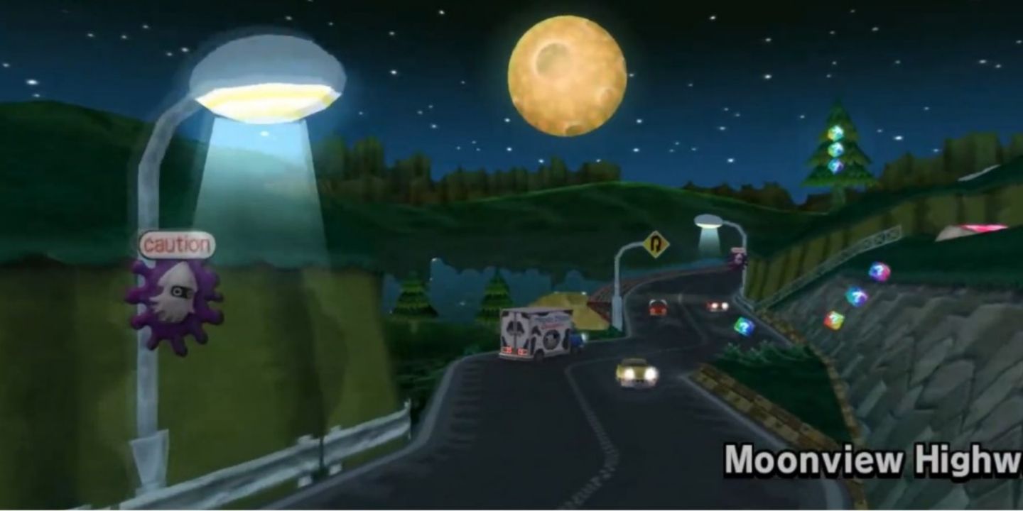 Mario Kart Wii Moonview Highway