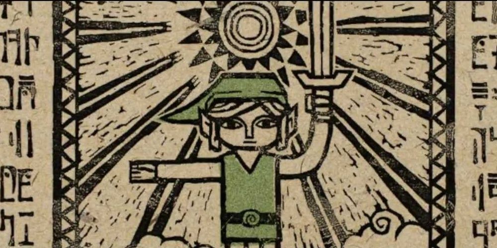 The Legend of the Hero of Time in Wind Waker the video game