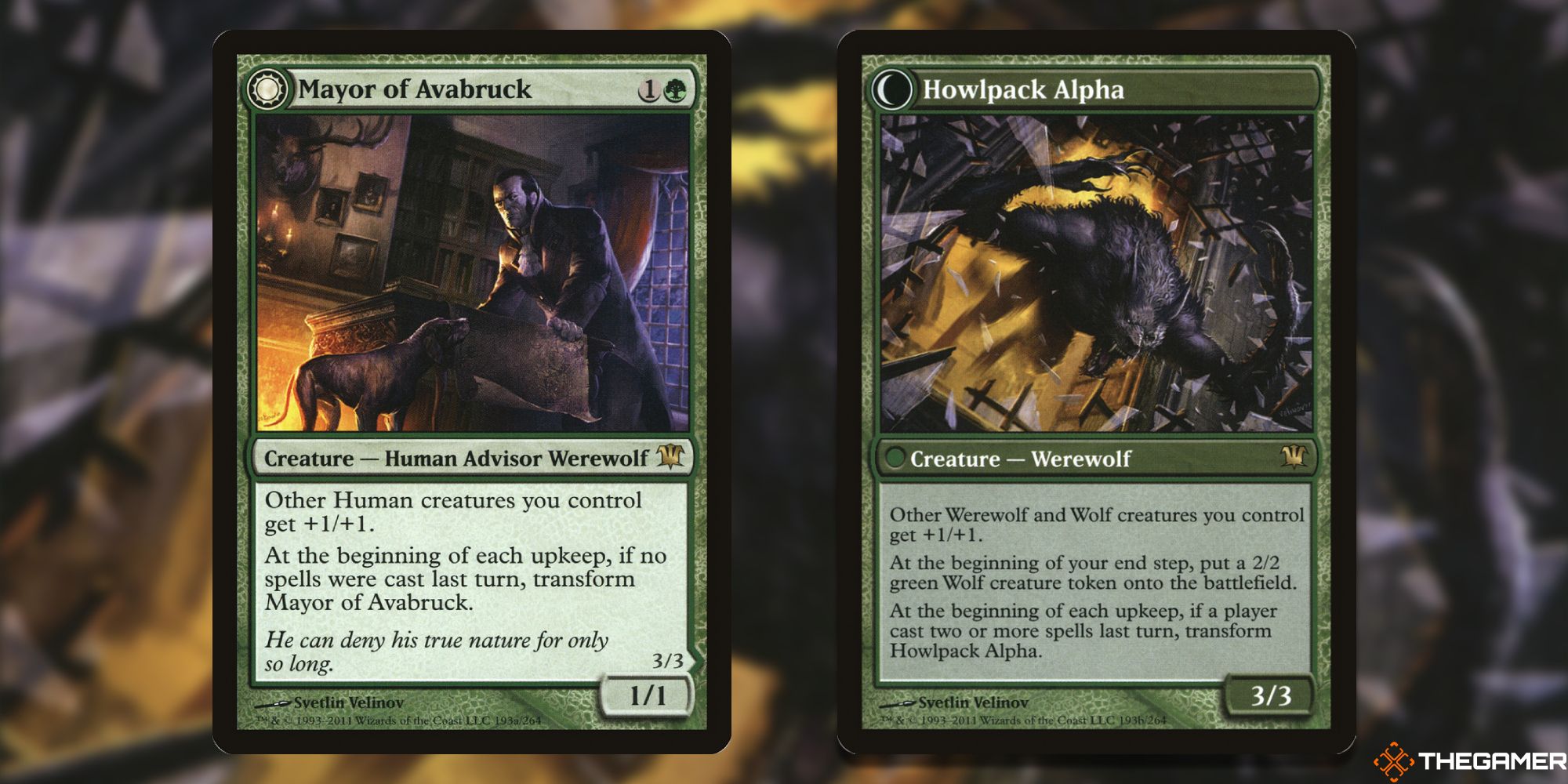 MTG: Mayor of Avabruck/Howlpack Alpha card