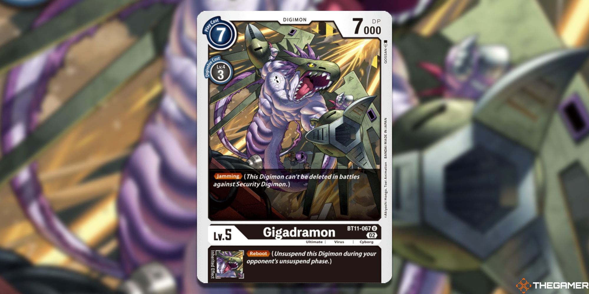 gigadramon full card bt11 dimensional phase digimon card game