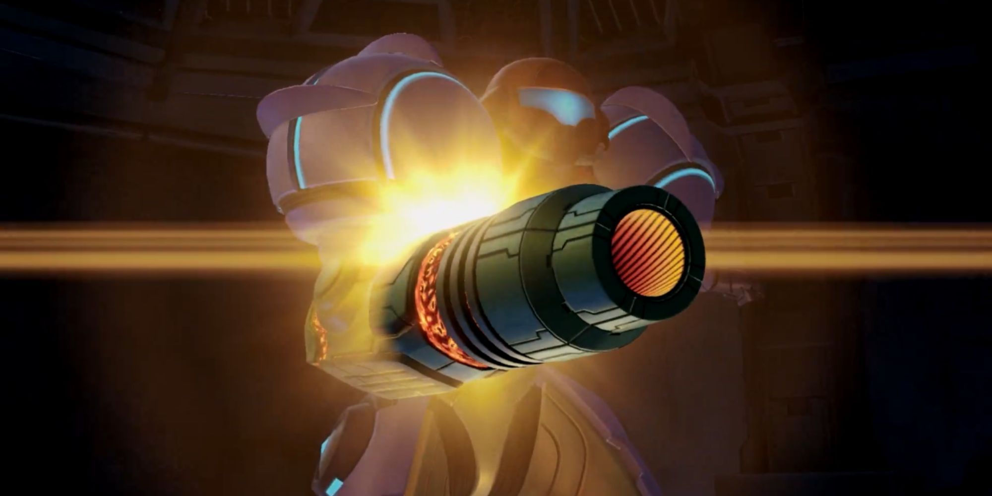 Samus unlocks the Flamethrower in the Phazon Mines
