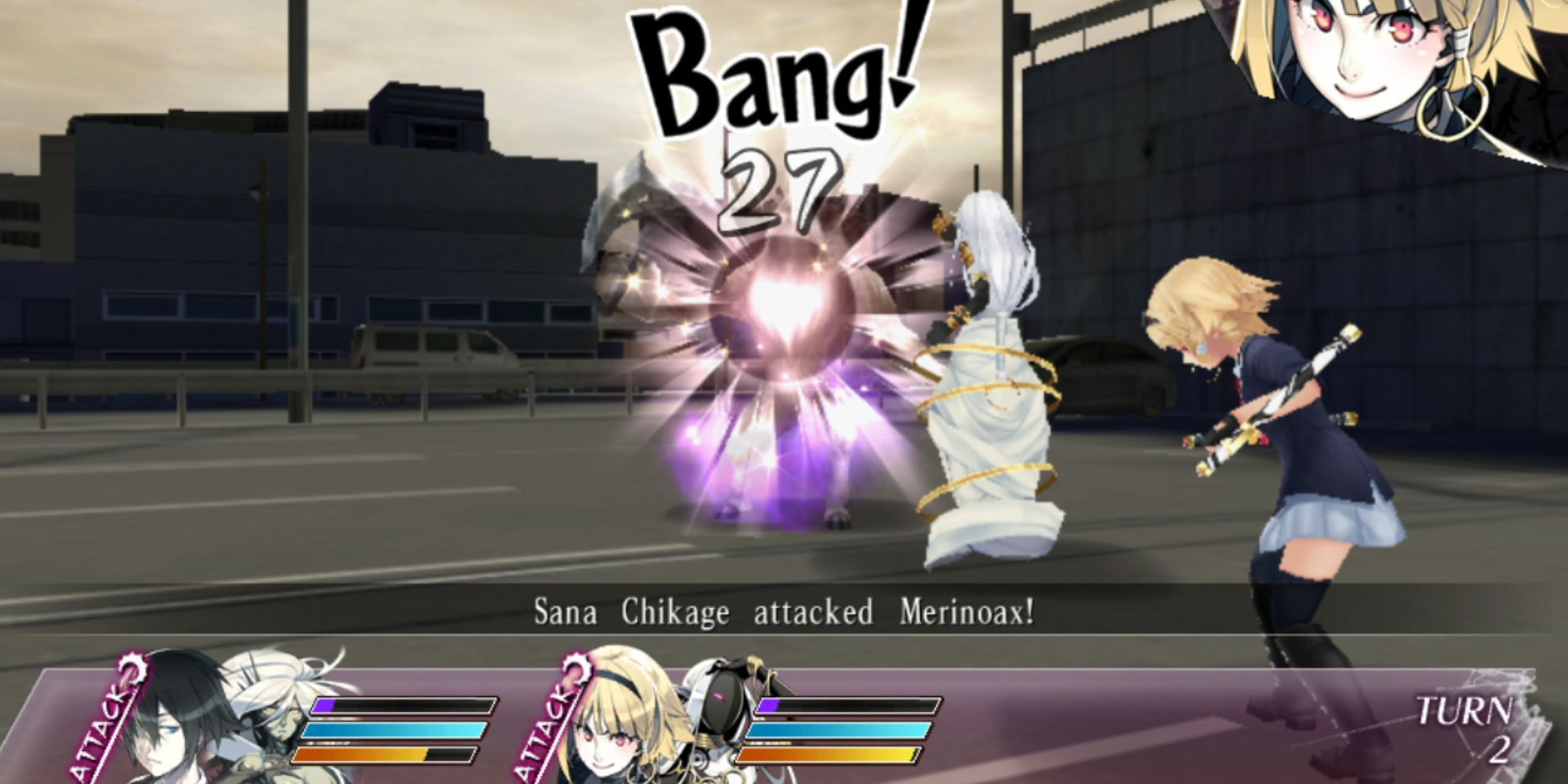 mind zero character attacking creature in urban setting