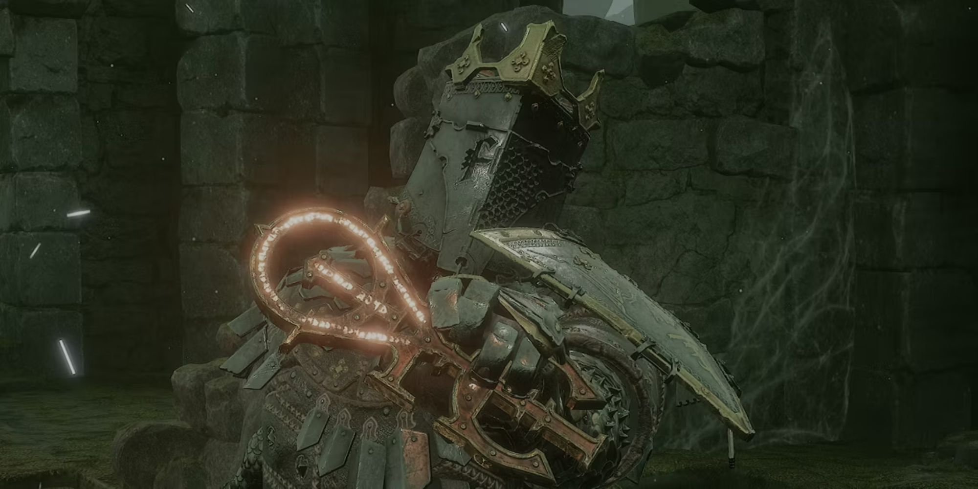 Mortal Shell: The player wields the Tarnshed Seal
